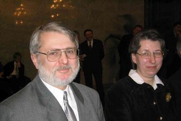 Déry Attila és felesége az Ybl-díj átadásán 2006-ban