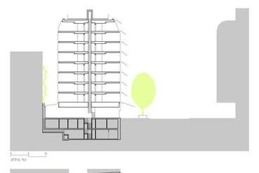 alaprajz és metszet - tervező: Chalupa Architekti - forrás: chaa.cz