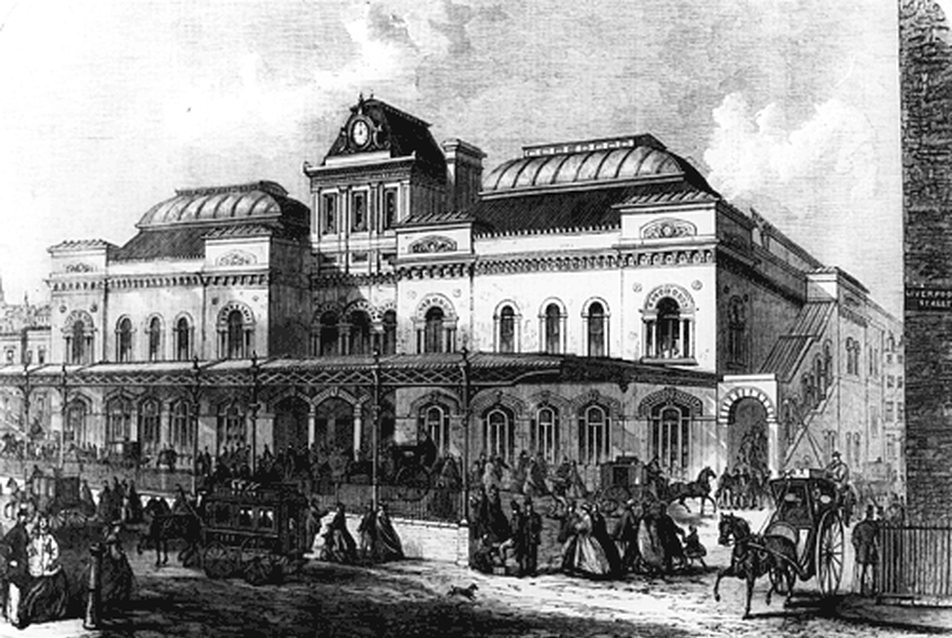 A Broad Street-i pályaudvar 1865-ben