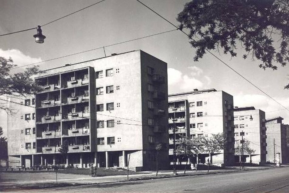 Budapest XIII. Lehel tér 118. lakóépületek A-C (Piszer Istvánnal) 1948.