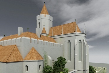 A vár, a kolostor és a templom számítógépes rekonstrukciója