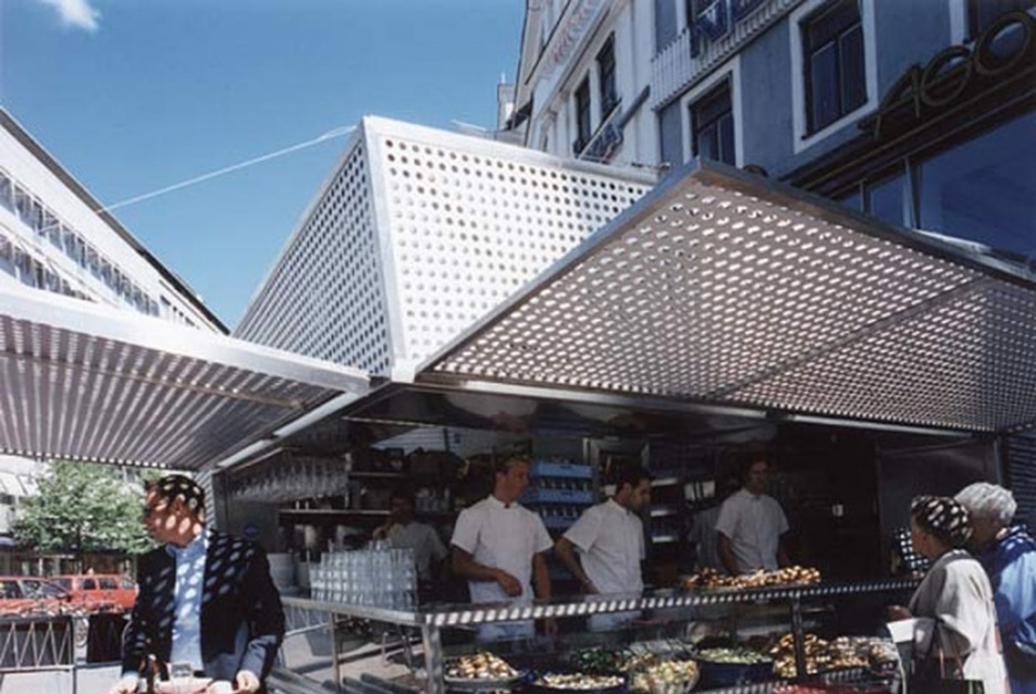Nyári étterem-box, Stureplan, Stockholm (2006) -  Tham &amp; Videgard Arkitekter