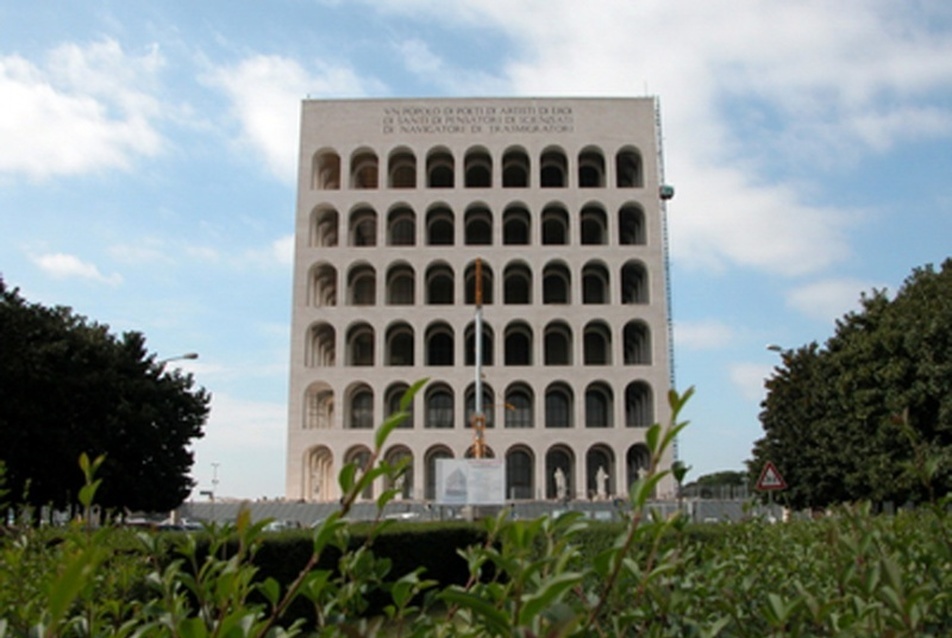 Palazzo della Civilta Italiana, Guerrini-La Padula-Romano, Róma, 1942