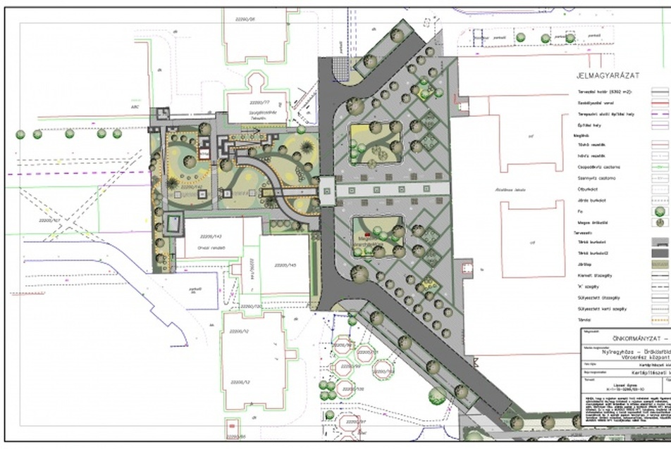 Nyíregyháza - Örökösföld Lakóterületi központ rekonstrukció - Kertépítészeti terv Tervező: Lipcsei Ágnes