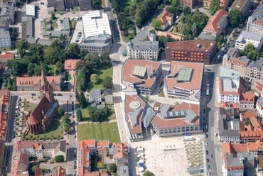 Légifotó a városközpontról, fotó: Landkreis Barnim