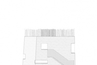 Knut Hamsun központ, Norvégia - építész: Steven Holl Architects. Déli homlokzat.