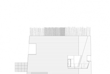 Knut Hamsun központ, Norvégia - építész: Steven Holl Architects. Keleti homlokzat.