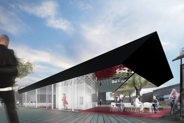 Repülő szőnyeg kávéház - Kjellgren Kaminsky Architecture