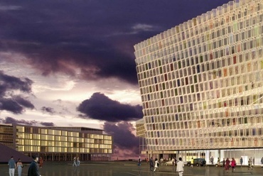 Harpa Koncertterem látványterv. Vezető tervezők: Henning Larsen, Olafur Eliasson. Forrás: http://www.henninglarsen.com