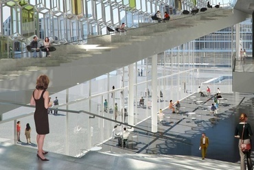 Harpa Koncertterem látványterv. Vezető tervezők: Henning Larsen, Olafur Eliasson. Forrás: http://www.henninglarsen.com