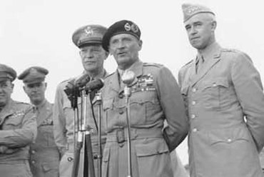 Eisenhower főparancsnok, Montgomery, Patton tábornok