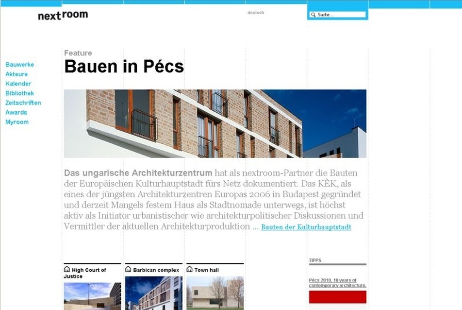 Bauen in Pécs: a kulturális főváros kortárs építészete a nextroom-on