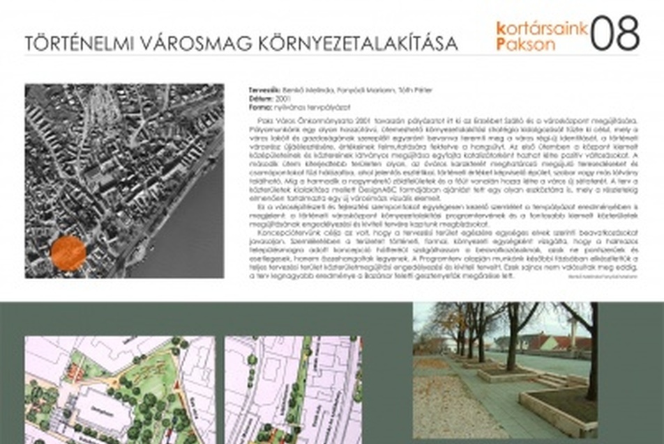 Történelmi városmag környezetalakítása - Benkő Melinda, Fonyódi Mariann, Tóth Péter