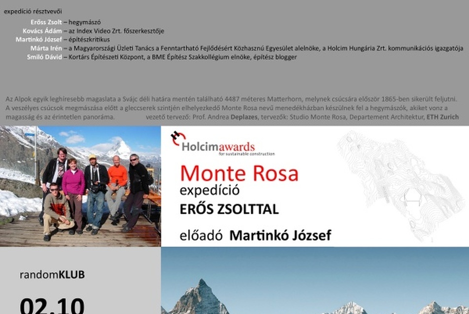 Monte Rosa — expedíció Erőss Zsolttal