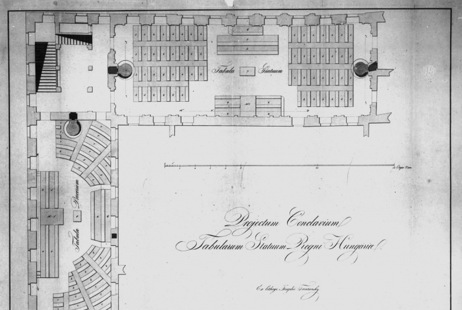 Josephus Trentsenszky emeleti alaprajza, 1820 k.