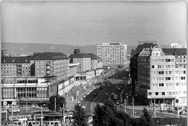 A Wilsdruffer Strasse, a belvároson átvezető szocialista felvonulási útvonal. Forrás: Bundesarchiv