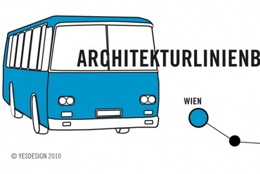 Az "építészeti buszjárat" logója, © yesdesign