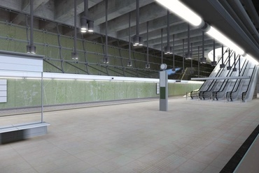 Tétényi úti metróállomás látványterv