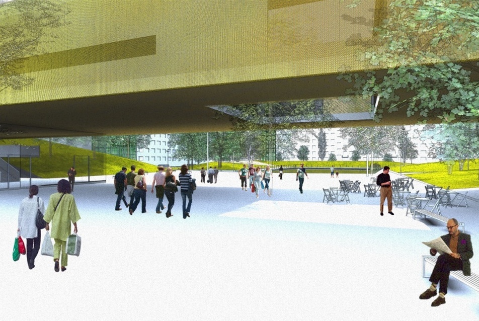 Újpalota  Közösségi Ház ötletpályázat - LEN Architects