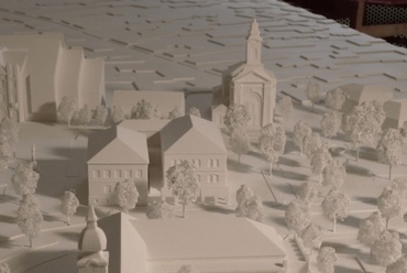 Nagykőrös városközpontjának 1:250-es léptékű építészeti modellje