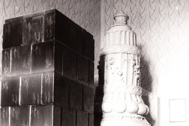 Kályhák a vezető szobában 1950 körül