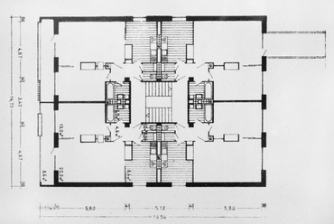 Kiss E. László épületének alaprajza, forrás: Kiscelli Múzeum