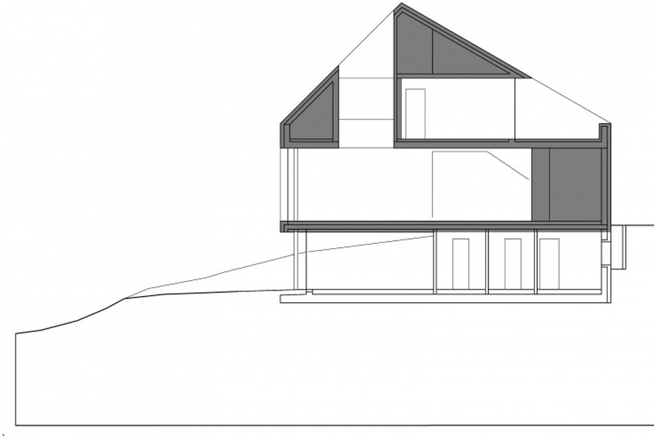 Kilátás Seeheimben, metszet - Fritsch und Schlüter Architekten