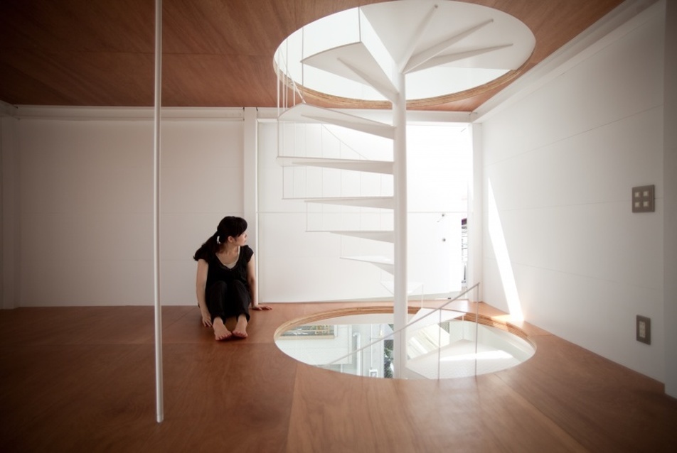 Small House, nappali - építész: Hiroyuki Unemori, fotó: Ken Sasajima