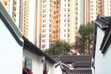 Hongkong.Sam Tung Uk falu restaurálás után, 2009. - fotó: Bérces László