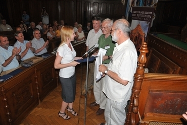Város és Faluvédők Szövetségének alelnöke, dr Winkler Gábor adta át a Podmaniczky-díj plaketteket