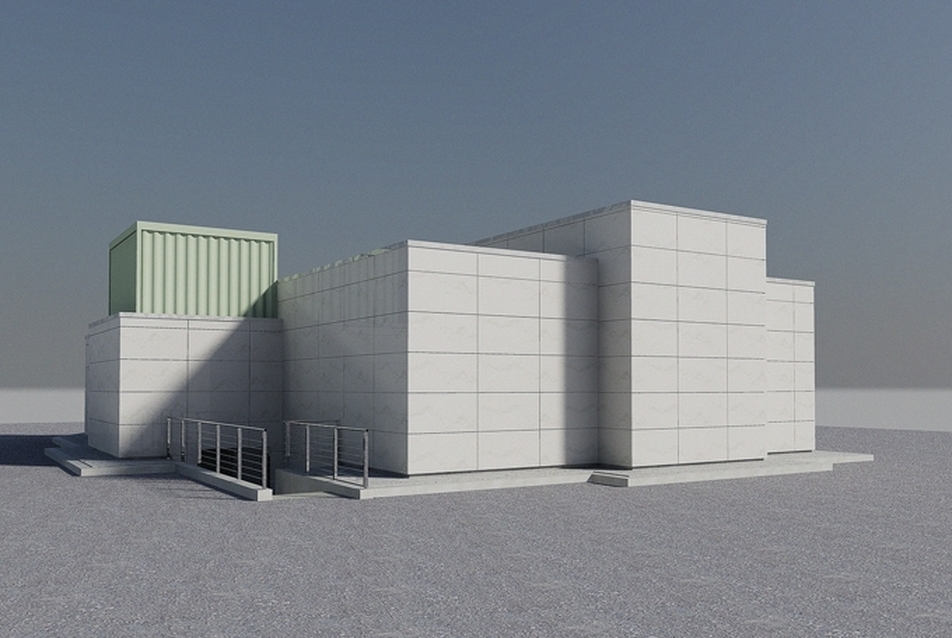 Új radiológiai központ, tervező: Guido DellAcqua