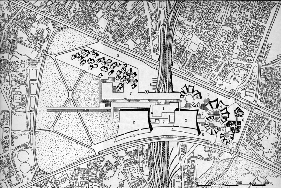 Ohtaka, Maki, Shinjuku újjáépítési terve, helyszínrajz, Noboru Kawazoe, Metabolism 1960