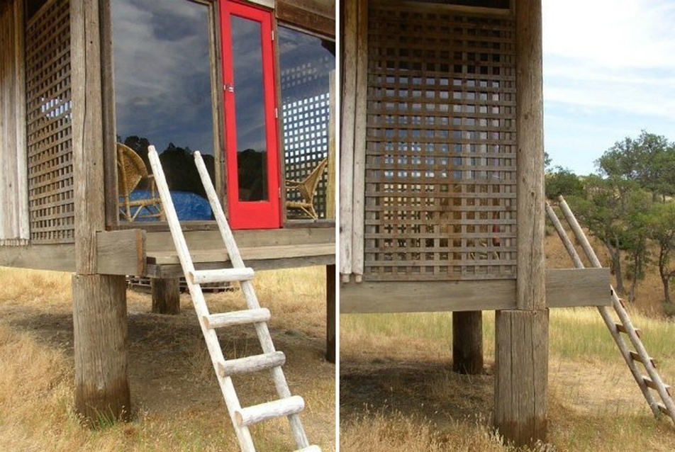 Shinto-ihletésű faház, San Benito County, California (2002), fotó: Victor Summers