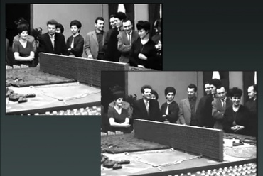 A szalagház koncepció vitája, képek… részlet Kovács András 1973-as „Ma vagy holnap” filmjéből