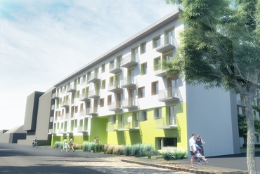 100 lakásos passzív társasház, vezető tervező: Nagy Csaba