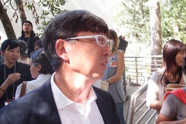 Toyo Ito a japán pavilon megnyitóján - Velencei Építészeti Biennále 2012, fotó: Bálint Csilla Cecília