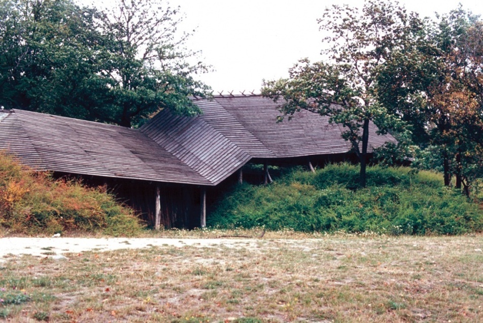 Visegrád, a Nagyvillám Turistaház terasztetője (1978)