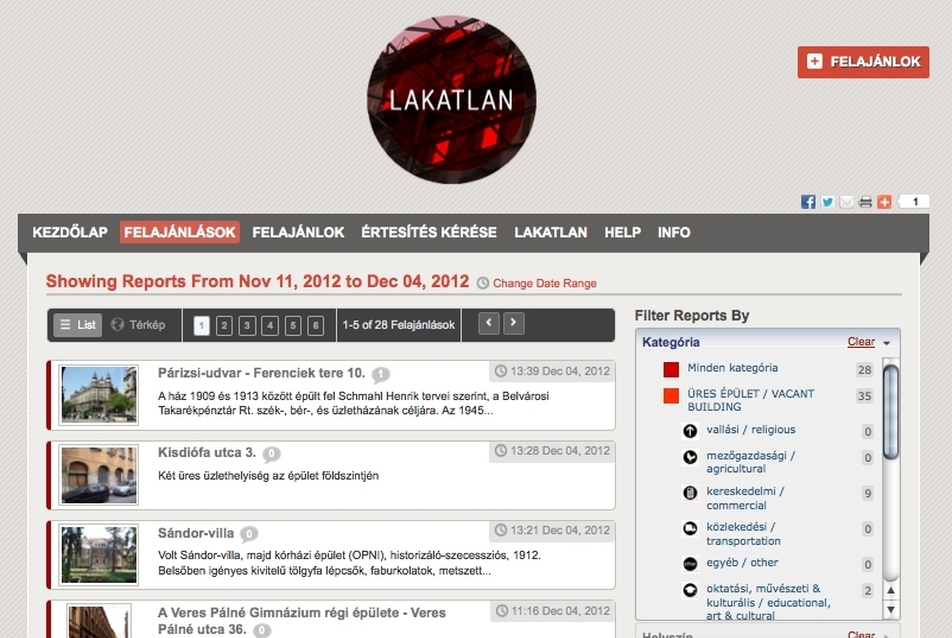 Lakatlan honlap