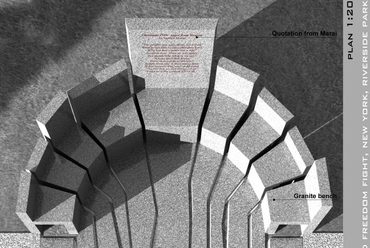 1956-os emlékmű pályázata, Vadász Bence 3. díjas terve