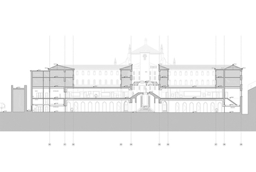 A tarragonai érseki szeminárium átalakítása - Metszet, építészet: ON-A Architects