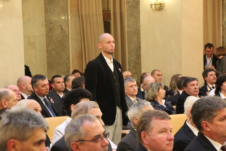 Március 15. alkalmából köztársasági elnöki kitüntetések, miniszteri elismerések, valamint az Ybl-díj átadása, BM Márványaula, Dr. Ferencz Marcel DLA - fotó: perika