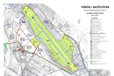 Tököli repülőtér településrendezési terve, Molnár Sándor diplomamunkája