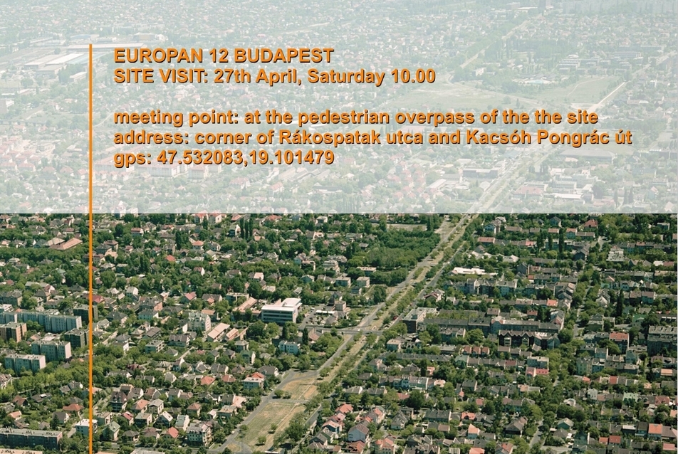 EUROPAN 12 Építészeti, Városépítészeti, Tájépítészeti Pályázat – Zugló, Rákos -patak – helyszíni bejárás