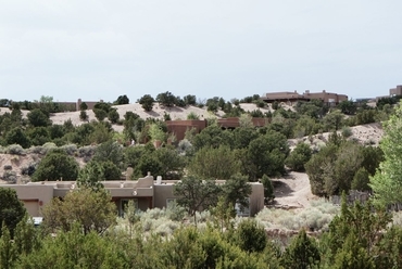 Santa Fe, Új-Mexikó, USA - lakóházak santa fe-stílusban