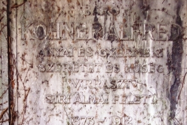 Lajta - Kohner síremlékrészlet - fotó: Merényi György