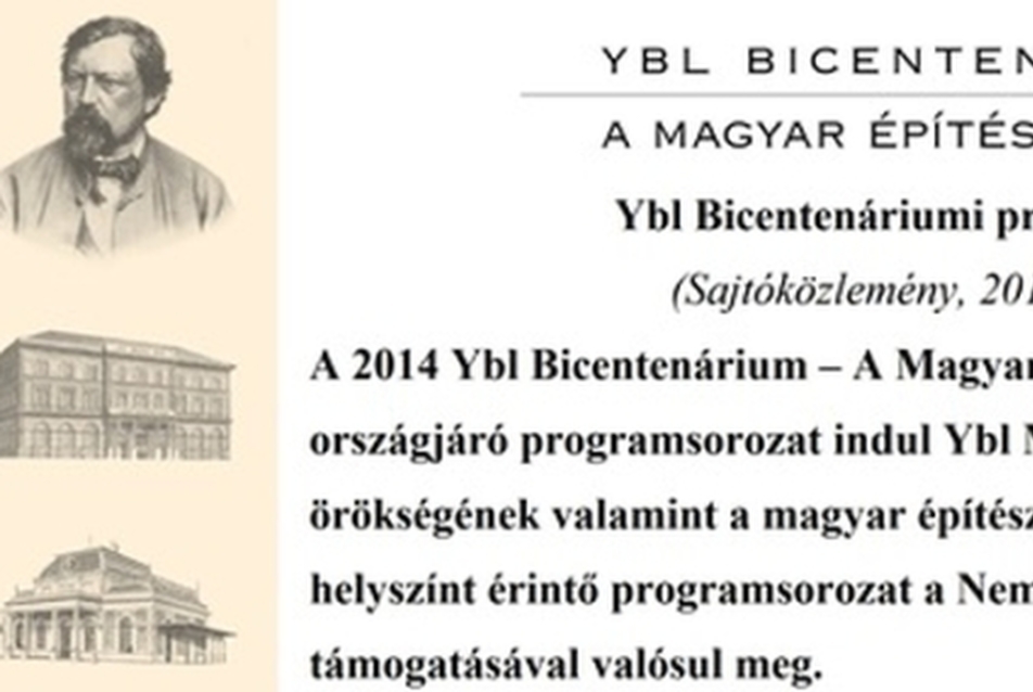 Ybl Bicentenáriumi program Egerben