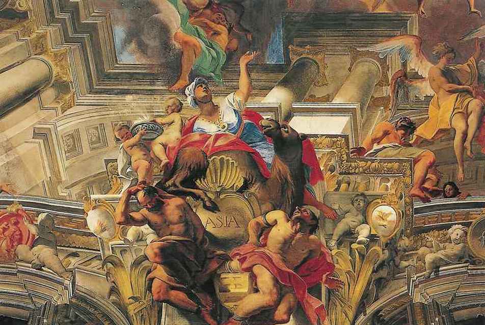Ázsia (1685–1694), Róma, Szent Ignác templom, Pozzo, Andrea,