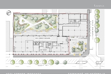 Áttekintő helyszínrajz, forrás: LAND-A Kft.