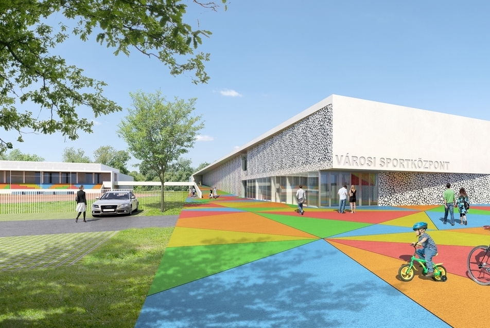 Győr új sportkomplexuma tervpályázat - a Sagra Architects II. díjas munkája