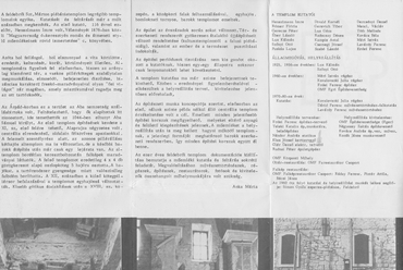 Az 1981 kiállítás (MNG) ismertető, a helyreállításban résztvevőkkel, Fotó : K.J.